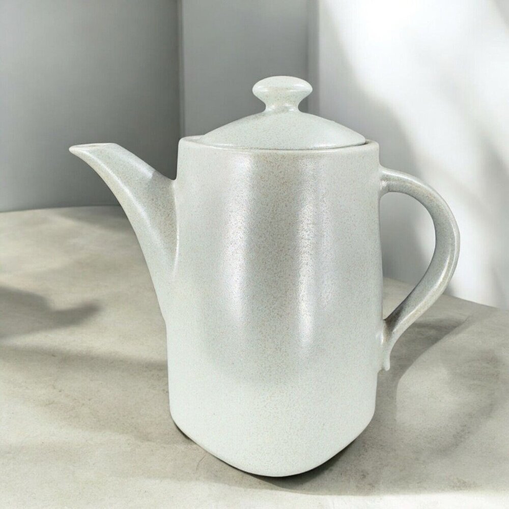 Lindt Stymeist Ceramic Pitcher Teacup Carafe Light Gray Speckled Vintage Decor‎